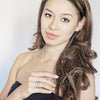 Silver Borderless Thin CZ Eternity Band