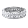Sterling Silver Fancy Cubic Zirconia Eternity Band