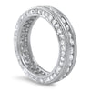 Sterling Silver Fancy Cubic Zirconia Eternity Band