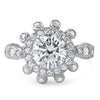 3.10 CTW Fancy Sunburst Halo CZ Fashion Ring