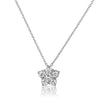 Silver 0.65 CTW Cubic Zirconia Star Necklace