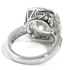 5.5 Carat Cushion Cut Cubic Zirconia Statement Ring