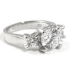 2.75 CTW 3 Stone Engagement Ring in Tulips Setting
