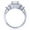 2.15 CTW Fancy Octagon Halo CZ Engagement Ring