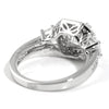 2.15 CTW Fancy Octagon Halo CZ Engagement Ring