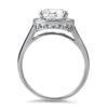 3 CTW Flawless Oval CZ Halo Ring
