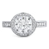 2.5 Carat Cushion Cut Fancy CZ Engagement Ring