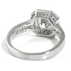 3.35 CTW Asscher Cut CZ Halo Right Hand Ring