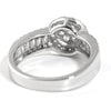 2.45 CTW Cluster CZ Halo Ring With Baguette Accents