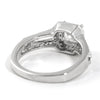 2.35 CTW Radiant Cut Silver CZ Engagement Set