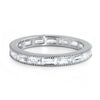 CZ Baguette Fancy Channel Set Eternity Band