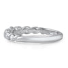 CZ Braided Sterling Silver Fashion Band
