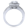 2.05 CTW Modern Simulated Diamond Halo Ring