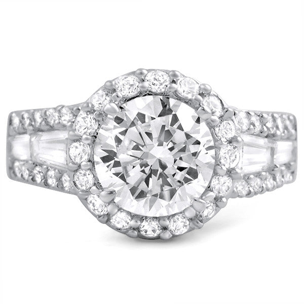 4.68 CTW Fancy Sterling Silver CZ Cocktail Ring
