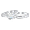 2.04 Carat Solitaire Ring With Baguette Band