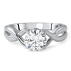 1.28 Carat Cubic Zirconia Solitaire Weave Ring