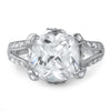 5.5 CTW Oversized Cushion Cut Statement Ring