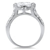 5.5 CTW Oversized Cushion Cut Statement Ring
