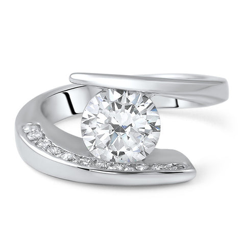 2.25 CTW Modern Cubic Zirconia Fashion Ring