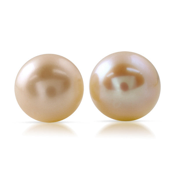Pink Freshwater Pearl Silver Earrings