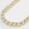 24 CTW  Gold Tone Simulated Diamond Necklace