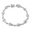 Silver Tone Roman Wreath Fashion Bracelet