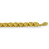 Gold Tone Canary CZ Bezel Set Tennis Bracelet