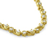 8.8 CTW Gold Tone Fancy Cubic Zirconia Necklace