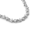 8.8 CTW Silver Tone Fancy Cubic Zirconia Necklace
