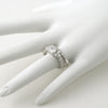 Sterling Silver Cubic Zirconia Engagement Ring Set