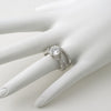 2.75 CTW Silver CZ Fancy Weave Engagement Ring Set