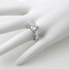 2.75 CTW 3 Stone Engagement Ring in Tulips Setting