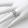 Sterling Silver Cubic Zirconia Fashion Cluster Ring