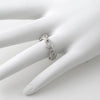 Sterling Silver Art Deco Floral CZ Ring