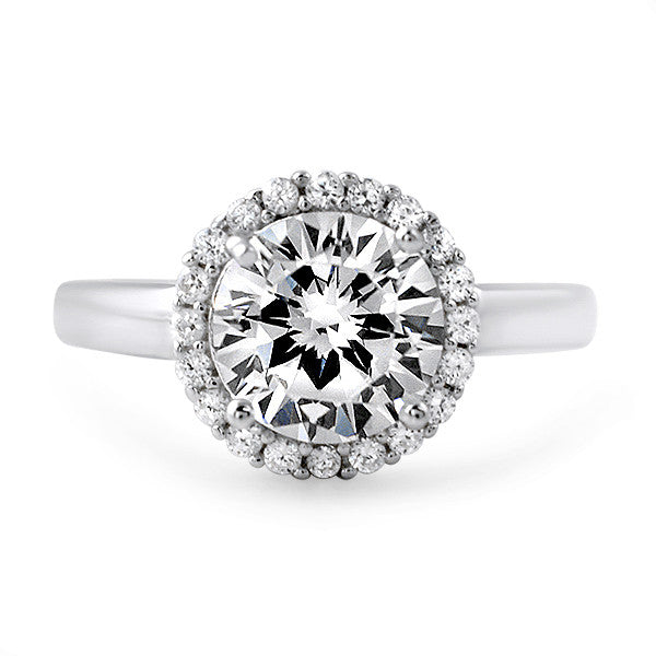 2.30 CTW Sterling Silver CZ Halo Ring