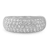 2.25 CTW Sterling Silver Pave' Fashion Ring