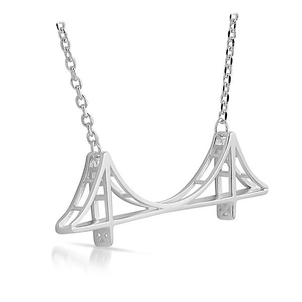 Jewelure Silver Bay Bridge Necklace