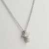 Signity CZ Baby Cross Pendant and Necklace Set