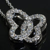 Sterling Silver Signity CZ Butterfly Necklace