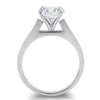 2.04 Carat Solitaire Ring With Baguette Band