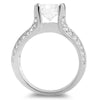 4.06 CTW Silver CZ Solitaire Engagement Ring