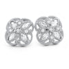 925 Silver Fancy Marquise Cut CZ Stud Earrings