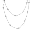 36 inch CZ by the Yard Sterling Silver Necklace