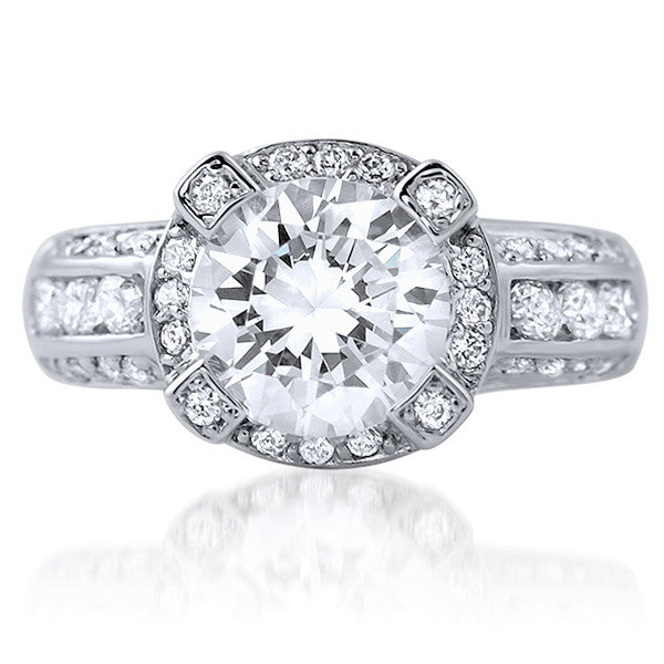 2.55 CTW Simulated Diamond Modern Engagement Ring