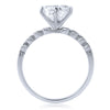 2.68 CTW Cubic Zirconia Solitaire Silver 3 Ring Set