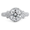 2 Carat Flawless 5A CZ Woven Engagement Ring