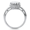 2.45 CTW Solitaire CZ Ring in Crown Setting