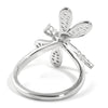 Sterling Silver Dragonfly CZ Fashion Ring