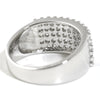 0.90 CTW Pave Set Sterling Silver Fashion Ring